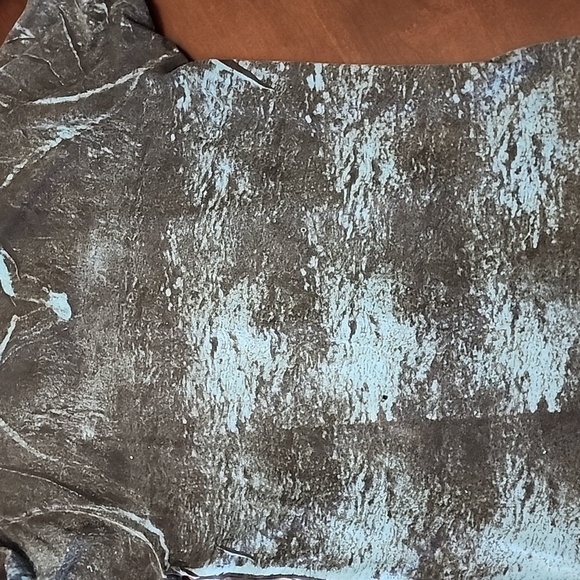 Filter Distressed T-shirt XLARGE Yeal Blue Black - Picture 4 of 7